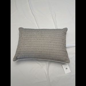 NWT Hotel Collection Interlattice Embroidered‎ Decorative Pillow